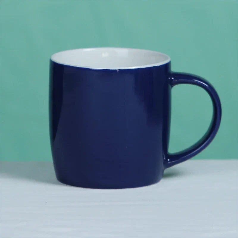 KTX-367571 Nordic 12oz Ceramic Coffee Mug in Red, Black, Navy Blue, Pink, and White