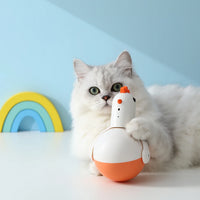 HKM-931475 Automatic Teasing Cat Toy with Realistic Sounds and Laser Tumbler Ball