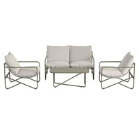 Modern Minimalist Sofa Set with Cushions for Courtyard Leisure Furniture, Garden and Balcony Combination