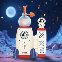 HKM-214035 Space Rocket Balloon Inflator with Accessories for Kids Birthday Parties