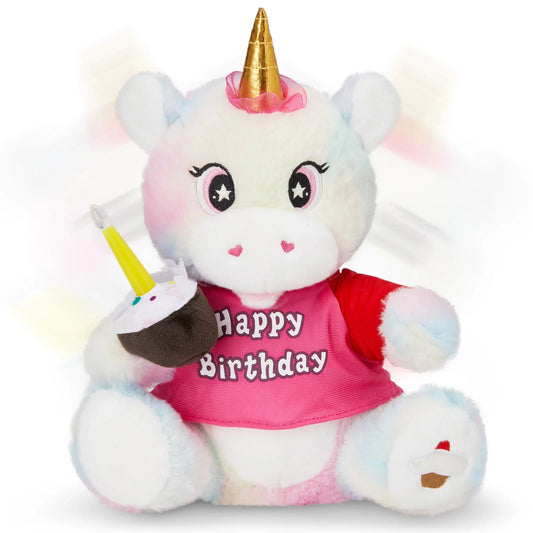 KTX-129171 Super Soft Electric Cartoon Unicorn Plush Toy for Kids – Ideal Birthday and Festival Gift