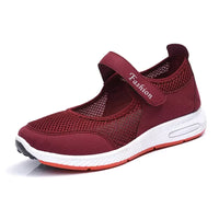 HKM-770963 Casual Soft Sold Running Fitness Women Flat Shoes Durable Anti-slip Anti-odor Outdoor Sport Sneakers Shoes