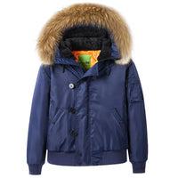 HKM-619475 Men's Flying Cotton Jacket Plus Size Sporty Workwear With Hood Collar Thick Baseball Zipper Winter Clothing Men's Coats