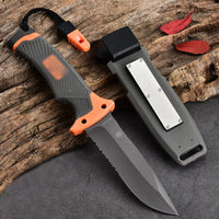 VTX-1305939 Camping Knife High Hardness Portable Small Straight Tactical Outdoor Knife DIY Grade Sharp Blade for Camping Use