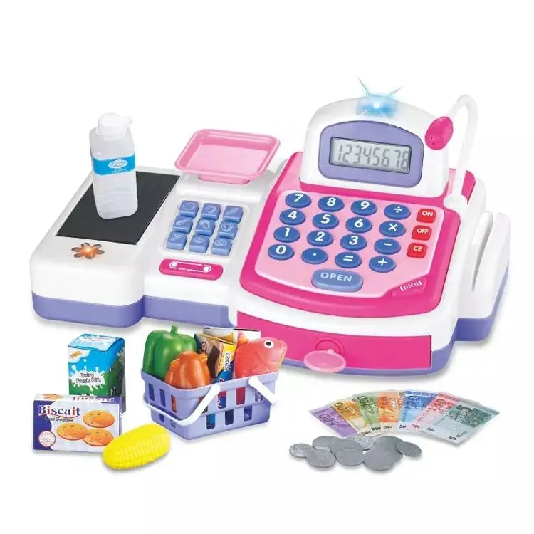 KTX-211731 Supermarket Cash Register Toy with Mini Accessories for Kids 2-14 Years, EPT Model EPT608354/EPT608370
