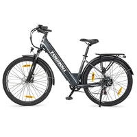 250W 27.5in 25KM/H 100km Range Touroll J1 ST Trekking Bike with Mechanical Disc Brake & E-Brake