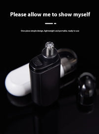 HKM-177619 Electric Nose and Ear Hair Trimmer with Eyebrow Grooming Attachment