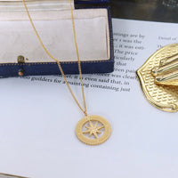 HKM-723539 2024 Double Layer Heart Pendant Necklace Jewellery for Women PVD 18K Gold Plated Waterproof Jewelry