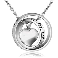 HKM-707731 Forever in My Heart,No Longer by My Side Cremation Pet Urn Necklace for Ashes Pendant Jewelry for Dog Paw Print