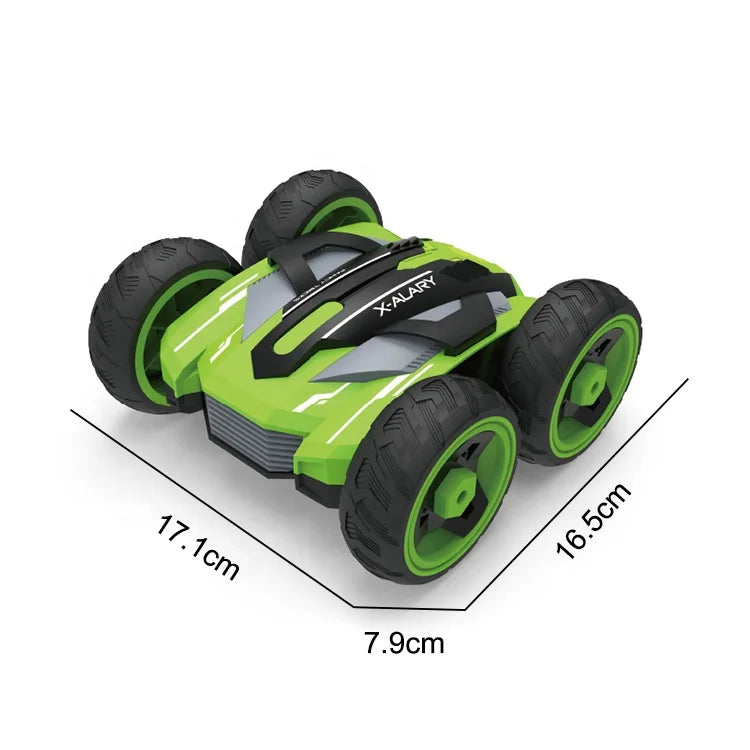 HKM-066003 1:20 Scale 2.4G Double-Sided Remote Control Stunt Car with 360° Flip & Rotate Feature for Kids