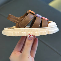 HKM-755155 Comfortable Design New Cute Kids' Sandals Summer Soft Sole Slippers Lightweight Fashion Flat Casual Sandals