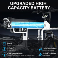 HKM-146899 Adult Electric Bicycle Powered by 1000W Motor, 20 MPH Top Speed, 48V System and 48V 20.0Ah Battery for Daily Commuting