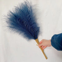 55CM Fluffy Pampas Grass Simulation Reed Hair Simulation Wedding Party Minimalist Home Decoration Artificial Flowers 1pcs