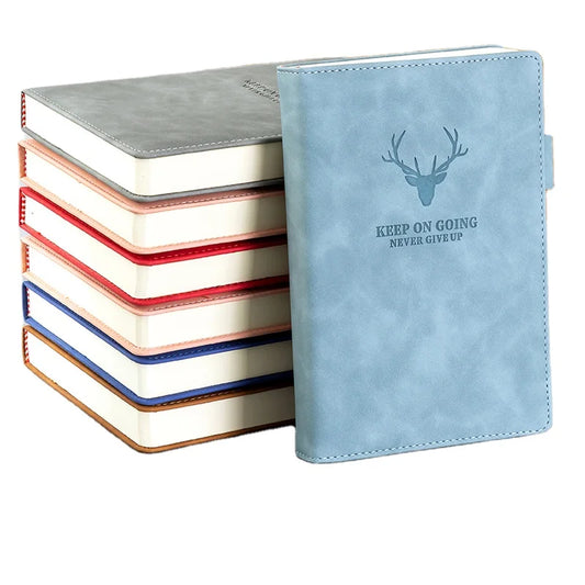 KTX-571795 Custom A5 PU Leather Journal Notebook with Super Thick Pages and Optional Logo