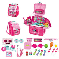 HKM-917971 Pink Kitchen Toy Set for Kids - Pretend Play Cooking Simulation for Ages 2 to 13 Years