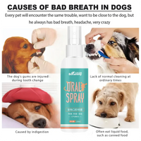 HKM-995667 Effective Dog Oral Cleaner Spray for Tartar Treatment and Fresh Breath
