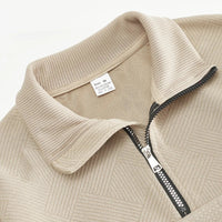 HKM-620627 Men's Knitted Pullover Half-zip Stand-up Collar Custom Solid Color Sweater Knitted Jacquard Bottoming Shirt Men's New Sweater