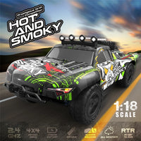 HKM-643475 1:18 Waterproof Electric 4X4 Remote Control Racing Buggy with Lights and 80m Range