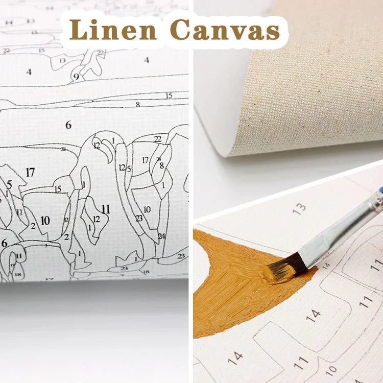 KTX-354067 Elegant Vase DIY Paint by Numbers Canvas Wall Art for Home Decoration