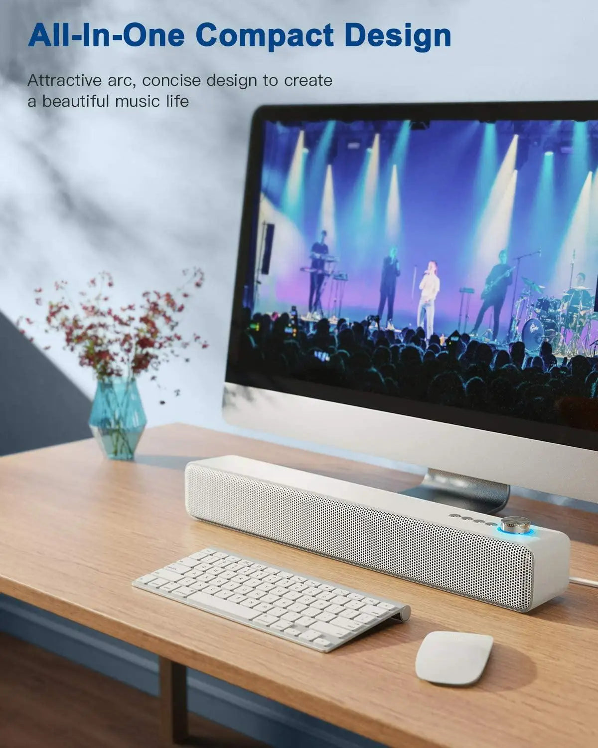 KTX-910547 10W Wireless Bluetooth 5.2 Sound Bar Speaker for Projectors, TVs, PCs, and Smartphones