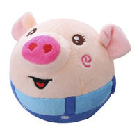 HKM-585683 Interactive Washable Squeaky Plush Dog Ball Toy with Sound and Motion