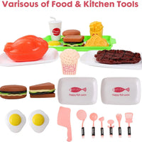 HKM-130387 Realistic 23-Piece Electric Kitchen Appliances & Tool Play Set for Kids