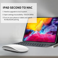 HKM-936979 Ultra-Thin Wireless Rechargeable Touch Mouse for Mac and Laptop - Silent Multi-Arc Design