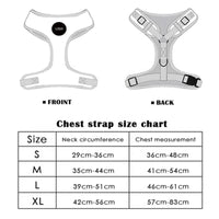 HKM-060243 Neoprene No-Pull Dog Harness with Adjustable Vest, Collar, and Leash Set