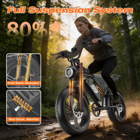 HKM-3429587 Adult: 1500W Motor, 20 MPH Top Speed, 48V System and 48V 20Ah Battery Electric Bicycle for Daily Commuting