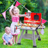 HKM-295379 Kids BBQ Grill Playset Toy Kitchen Set for Cooking and Barbecue Fun