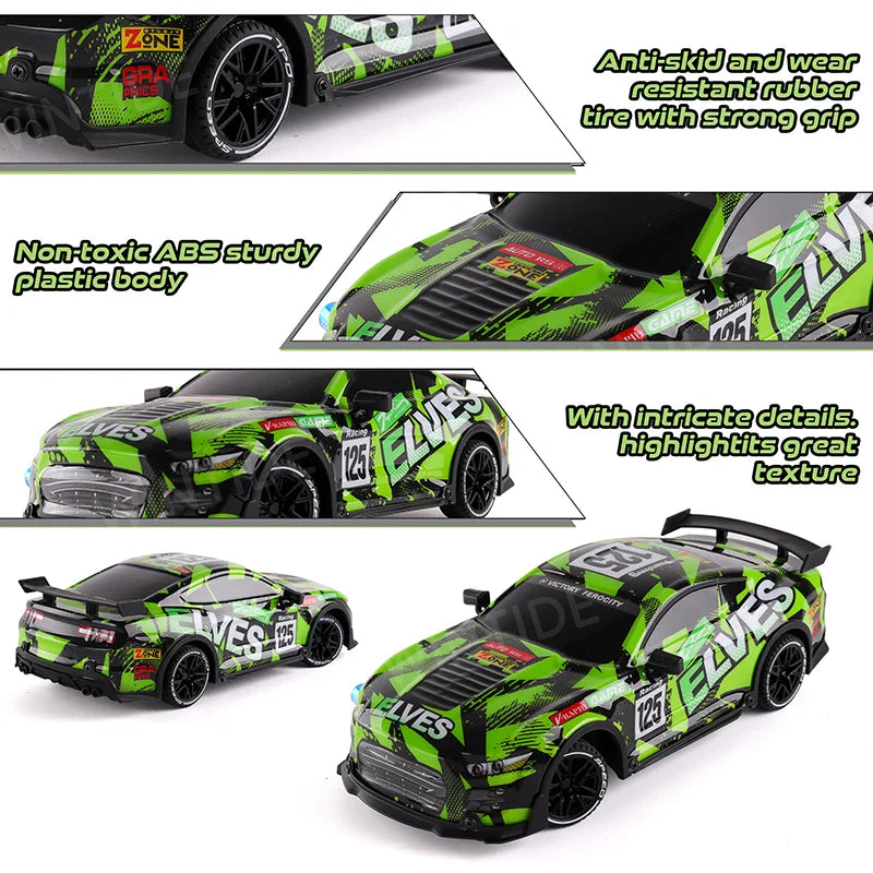 HKM-705555 1:18 Scale 27MHZ Remote Control Off-Road Car with TPR Wheels for Kids and Adults