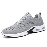 HKM-065875 B-YD17 Men's Recreational Sports Running Shoes Knitted Mesh Surface Refreshing Breathable Sole Soft Non-slip Stock