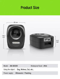 HKM-650067 Solar-Powered Ultrasonic Animal Repeller with Laser for Effective Pest Control