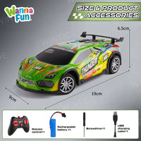 HKM-558675 High-Speed 4WD RC Drift Truck with Colorful PVC Shell - Remote Control Racing Electric Car for All Ages
