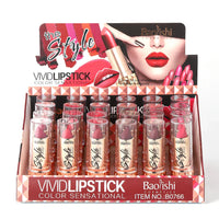 HKM-456723 Matte Rose Lipstick and Non-Stick Velvet Cup Lip Gloss Set - Vegan, Moisturising, Waterproof, MSDS Certified