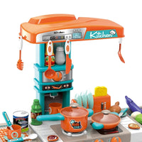 HKM-638867 Realistic Miniature Dollhouse Kitchen Toy Set for Kids, Ages 2-7, Plastic Kitchen Accessories