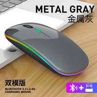 HKM-838675 2.4G Wireless Rechargeable Mouse with 1600 DPI and Backlit Features for Desktop and Laptop Use