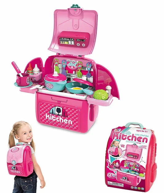 KTX-917971 Pink Kitchen Toy Set for Kids - Pretend Play Cooking Simulation for Ages 2 to 13 Years