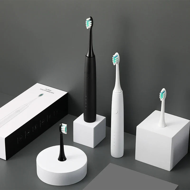 HKM-585491 Sonic Soft Eco-Friendly Electric Toothbrush with Soft Bristles for Adults and Kids