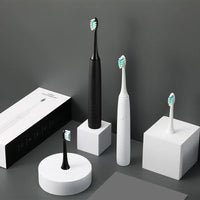 HKM-536915 Custom Shaped Type C Sonic Self-Cleaning Extra Soft Electric Toothbrush with Replacement Heads