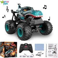 HKM-934931 360° Rotating Remote Control Dinosaur Stunt Truck - 2.4G Electric Crawler for Indoor and Outdoor Play