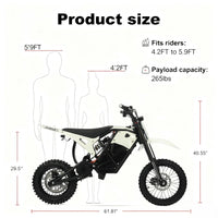 HKM-3364051 Adult Electric Bicycle Powered by 3000W Motor, 20 MPH Top Speed, 48V System and 48V 21.0Ah Battery for Daily Commuting