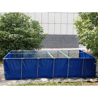 HKM-044947 Foldable Outdoor Rectangular Pool with Aeration System for Shrimp and Koi养殖