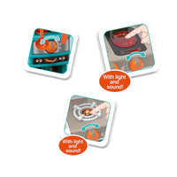 HKM-638867 Realistic Miniature Dollhouse Kitchen Toy Set for Kids, Ages 2-7, Plastic Kitchen Accessories