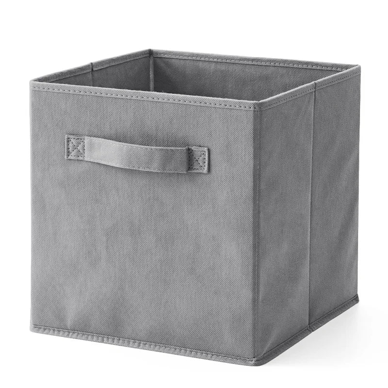 KTX-122707 Foldable Non-Woven Storage Organizer with Strong Handle for Kids' Toys and Clothing