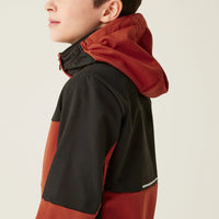 HKM-309907 Winter Softshell Jacket with Block Color Design for Kids Boy