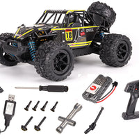 HKM-380179 1:18 Scale Waterproof Remote Control Car with High Speed up to 60km/h, 2.4GHz Control, USB Charging, Indoor/Outdoor Use