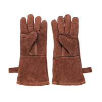 Hot Sell Oven Mittens Ox Hide Cowhide Heat Resistant Fire Proof Cooking Certificate Silicone Gloves Kitchen BBQ Mitts