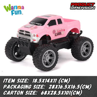 HKM-640019 1:20 Scale Off-Road Remote Control SUV with Headlights - 4 Channels, 4WD, Fast Racing Truck for Kids
