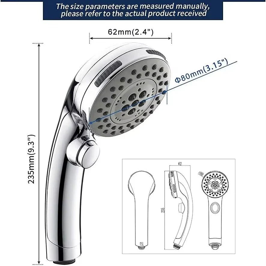 KTX-179475 High-Pressure Water-Saving Handheld Shower Head Set
